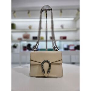 White Leather Dionysus Mini Shoulder Bag